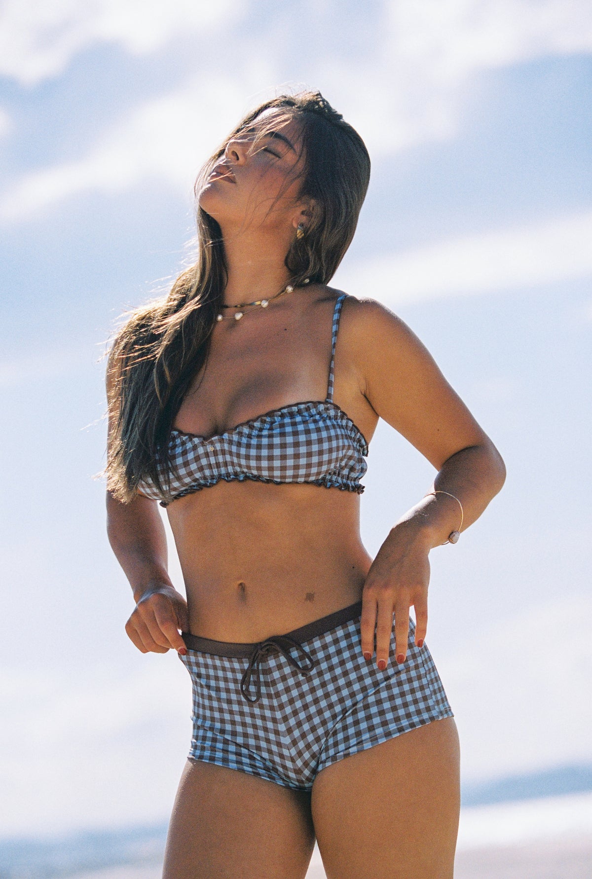 Billie Swim Shorts - Gingham