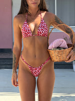 Billie Bikini Bottom - Pink Leopard