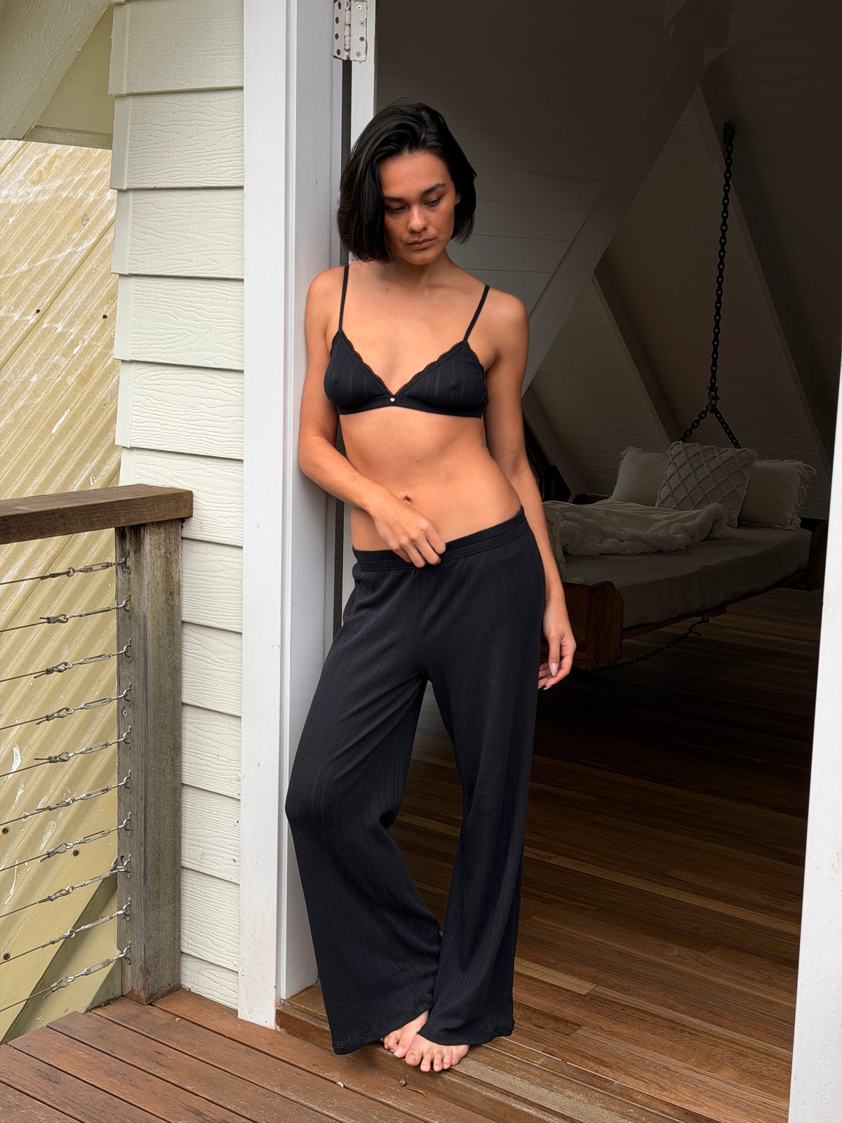 Bare Cotton Pants - Midnight
