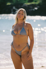 Lola Triangle Bikini Top - Gingham