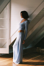 Bare Cotton Long Sleeve Top - Sky
