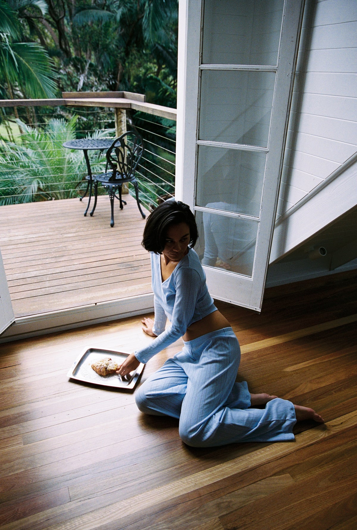 Bare Cotton Pants - Sky