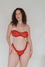 Chelsea Lace Bra - Red